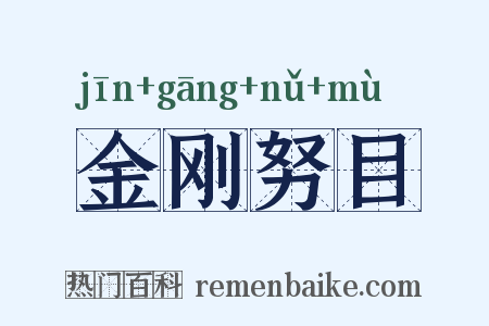 金刚努目是什么意思的图片
